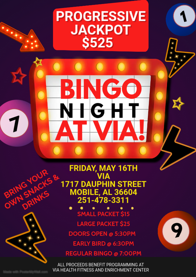 Bingo Night at Via-May 16, 2025